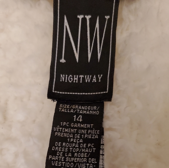 Nightway Lace Halter Top Dress - Picture 4 of 4